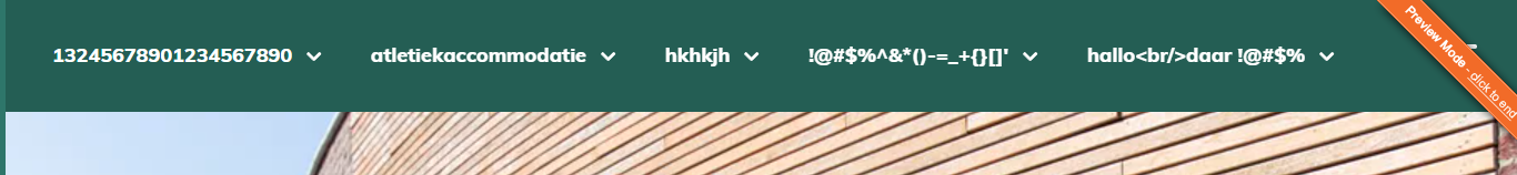 Right top corner end to preview