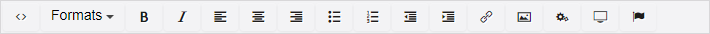 RTE toolbar