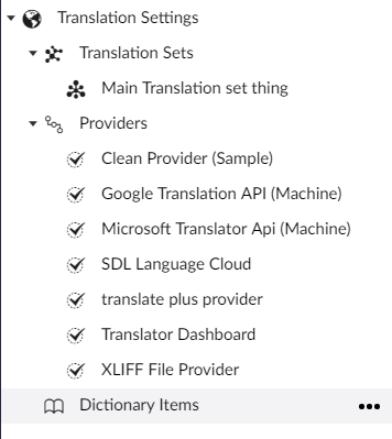 Settings Menu
