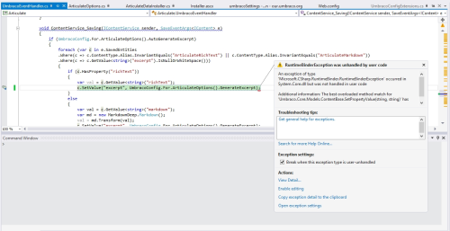 Error appearing in Articulate source - FYI.. the Value of BodyText is NULL.. 