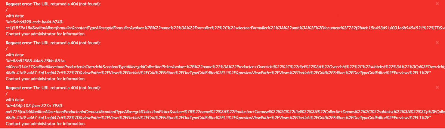 404 errors on depublish