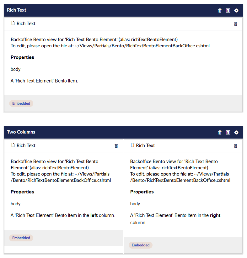 bento backoffice previews