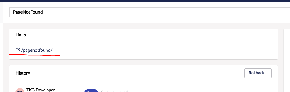 I click this link and get the error