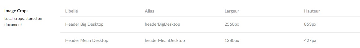 image cropper with aliases headerBigDesktop and headerMeanDesktop