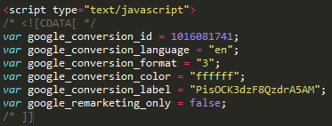 Generated script