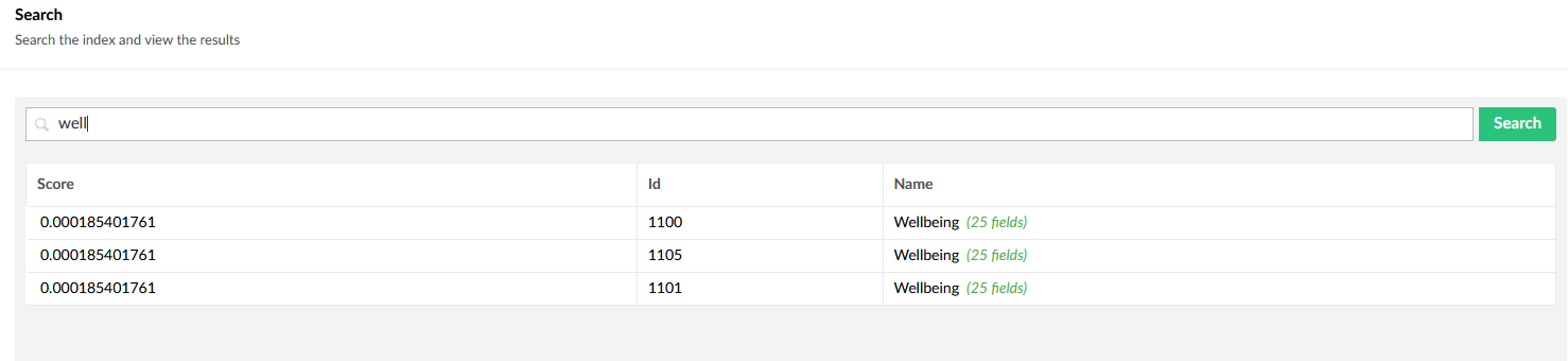 backoffice search results