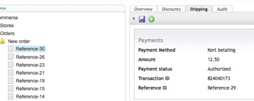 Screen from Umbraco