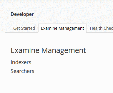 Examine backoffice