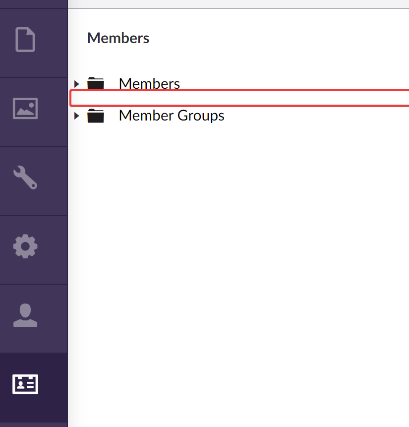 MIssing Member Type option