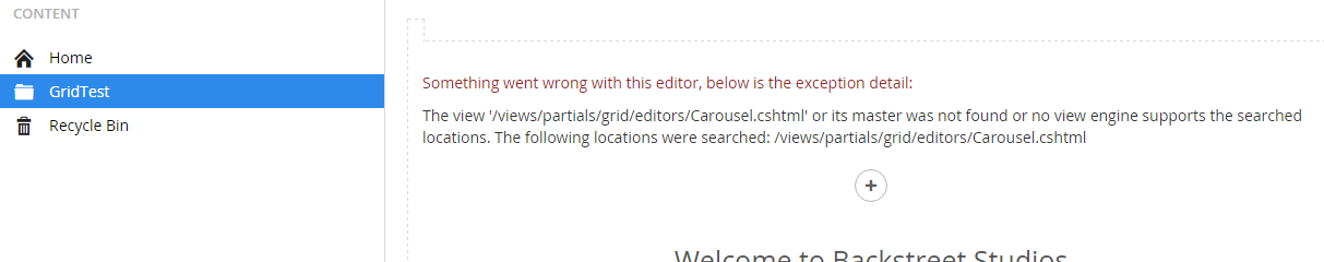Filepath Error in Content View