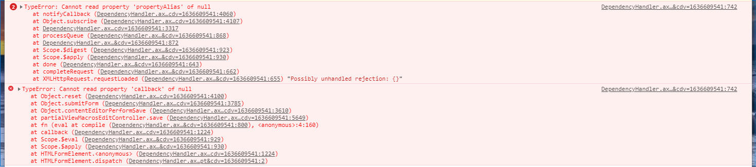 Browser Console Errors
