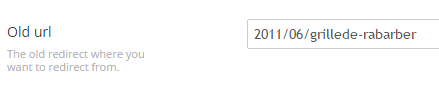 edit redirect