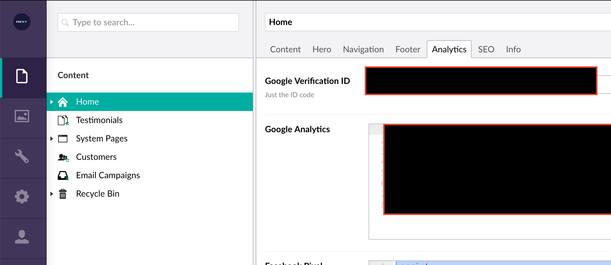 Example admin and tab use 