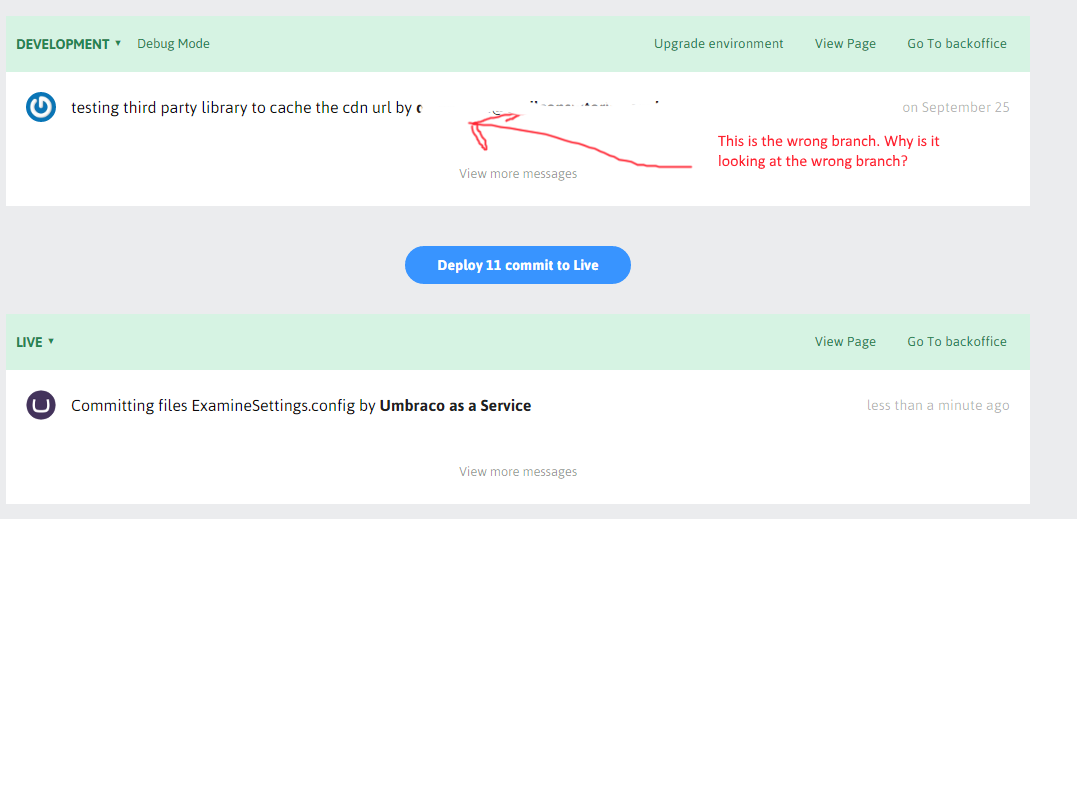 Why is the git listener listening for any branch other than master??