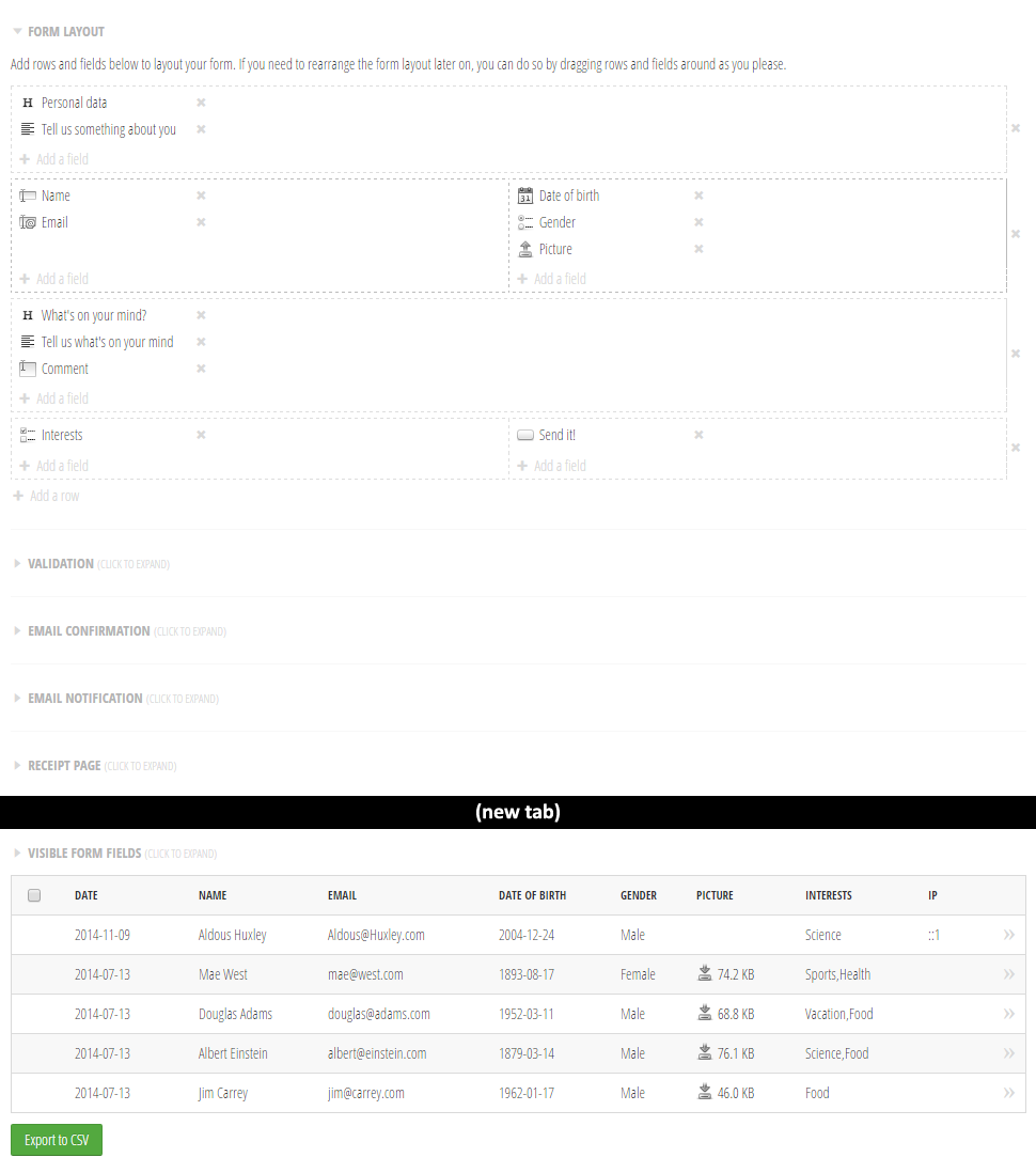 Forms project