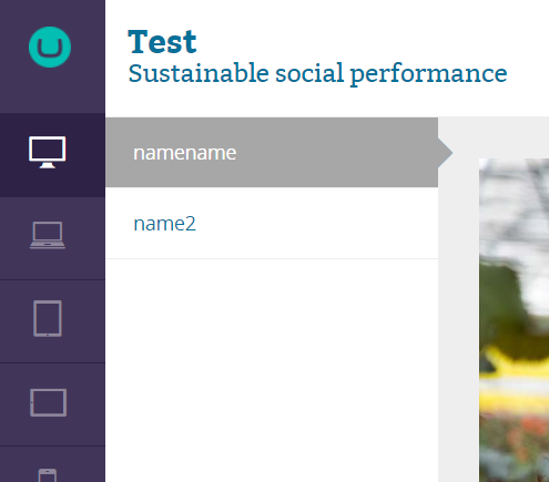 Preview of navigation bar