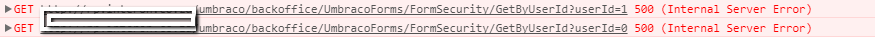 500 Error
