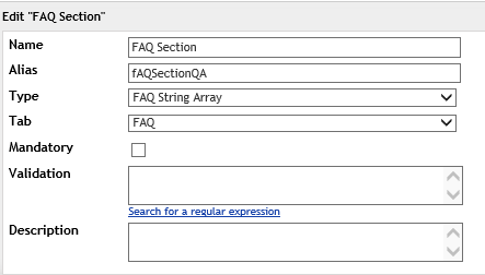 Settings: DocType field