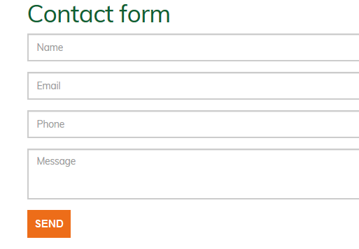 Contact us form