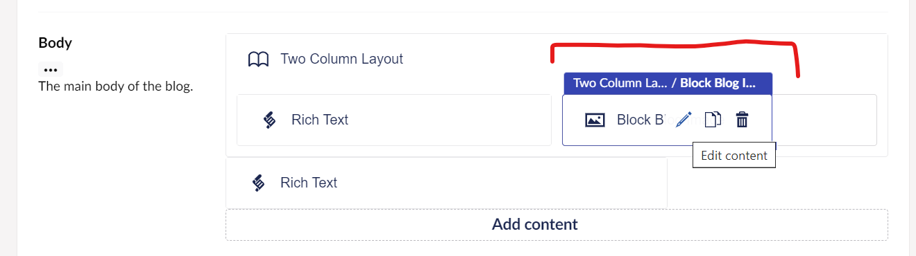 Block Grid Editor showing image width