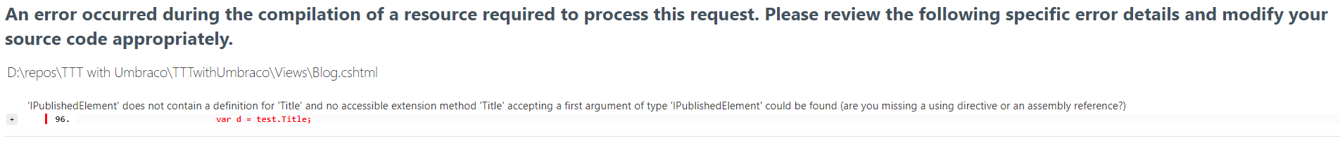 fail error