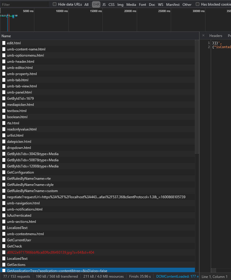 Umbraco reload stack