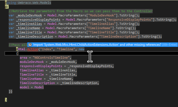intellisense error on build