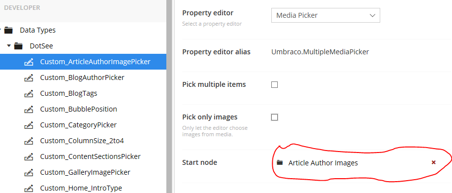 Author Picker