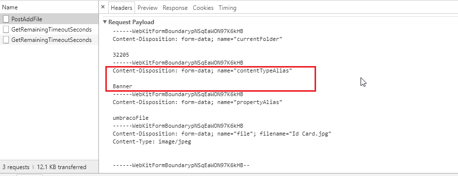 Request Payload