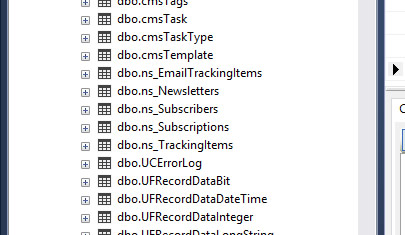 db screen shot
