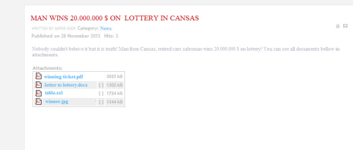 example screen