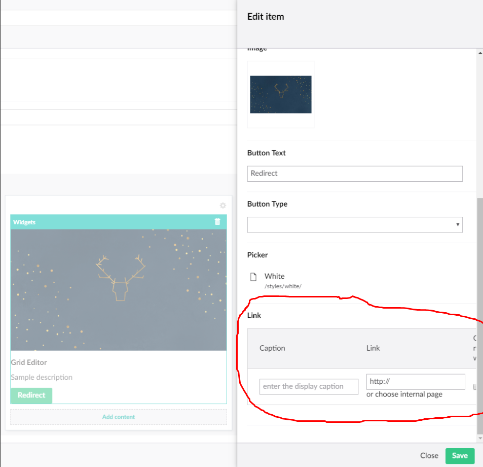 Responsive related links