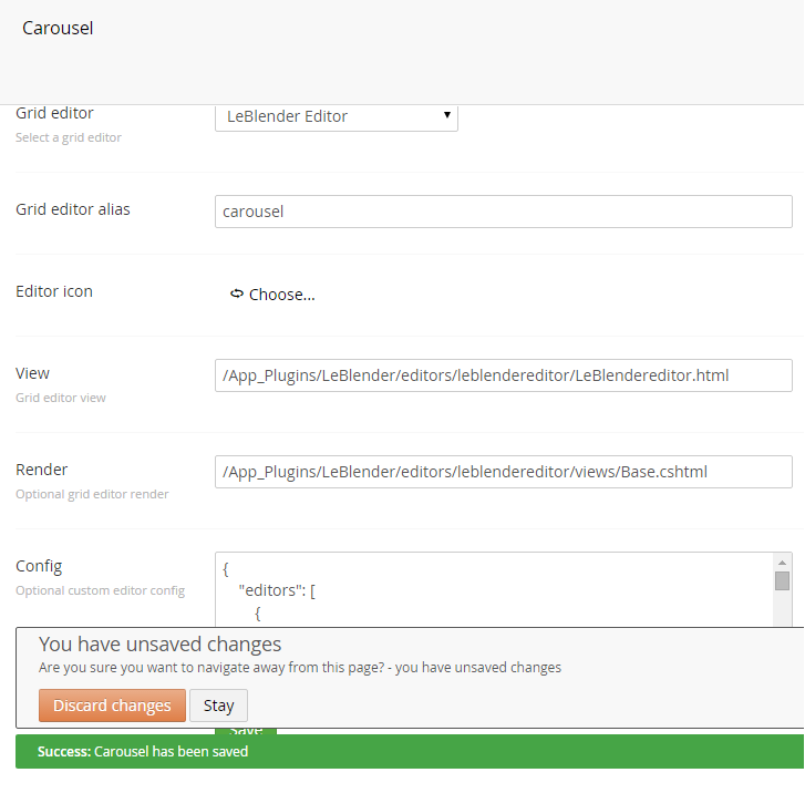 Unsaved Changes