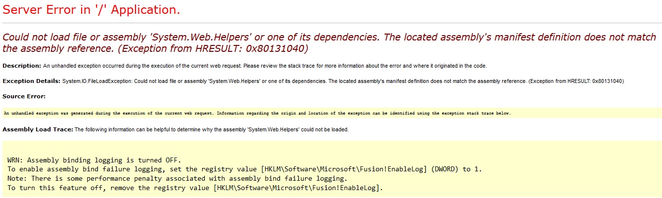 ss error