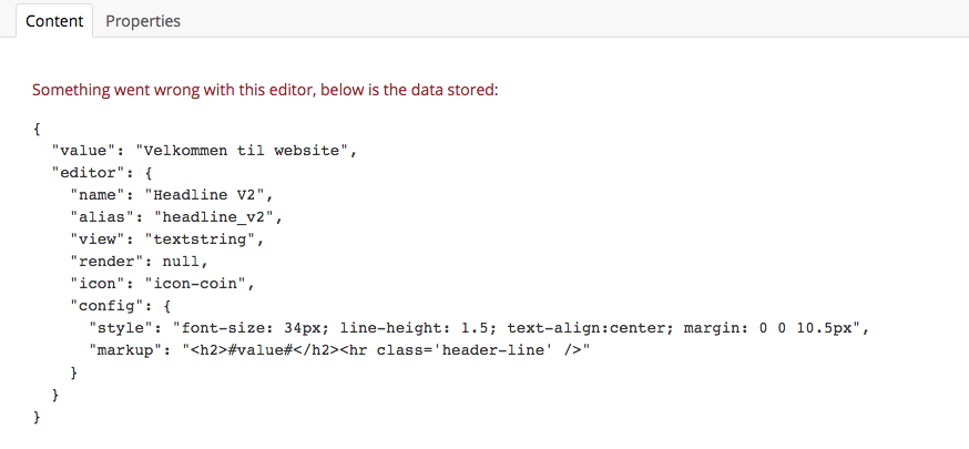 Something went wrong with this editor, below is the data stored: