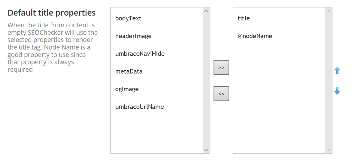 SEOChecker Configuration