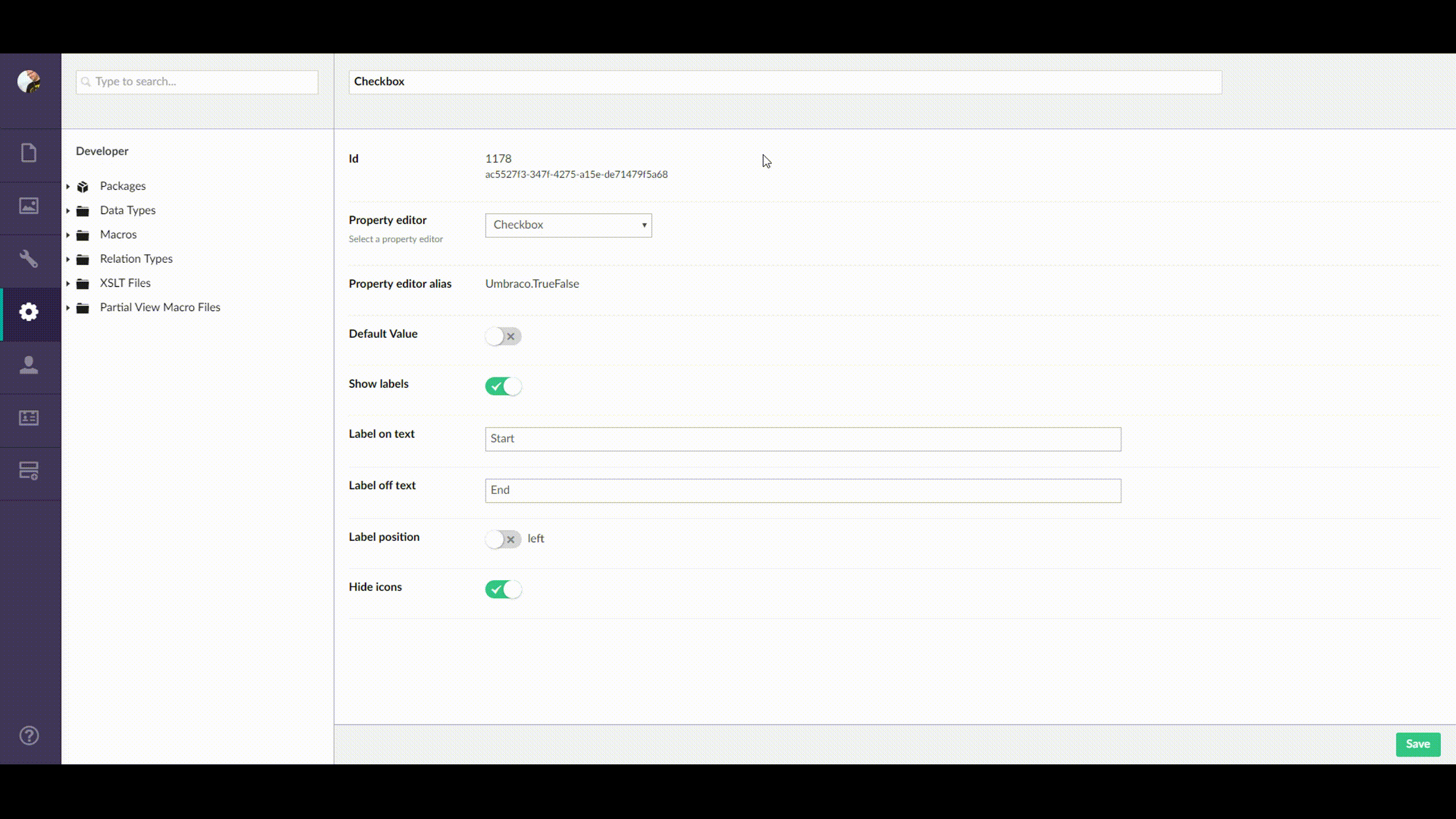 Showcasing the tabbing experience within the checkbox datatype after some style modifications