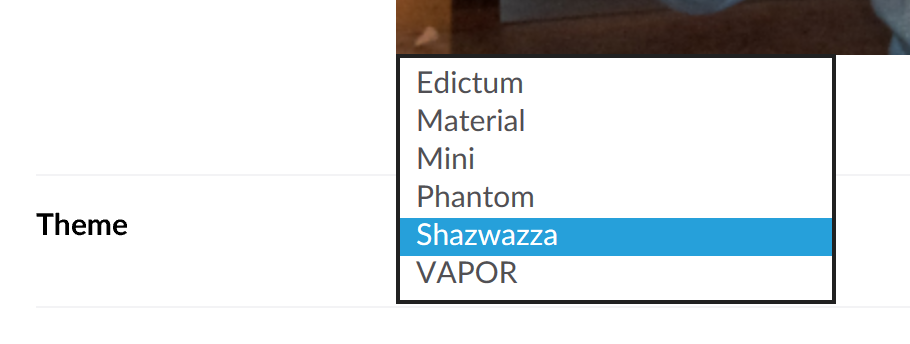 Working style dropdown