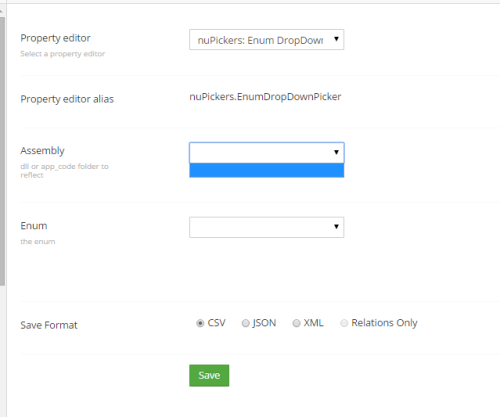 Empty NuPicker Enum Dropdown Picker