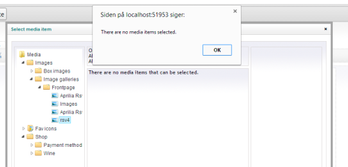 the error