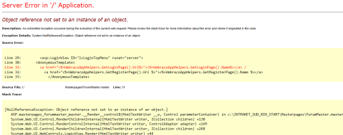 nforum error