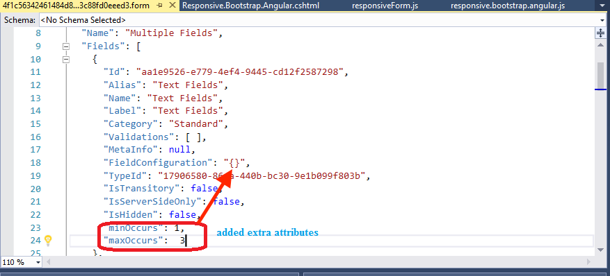 JSON Position
