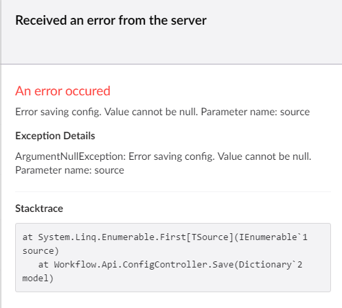 Plumber error