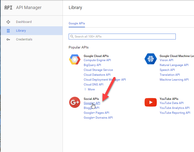 Click Google Plus button