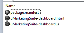 dashboard sub folder
