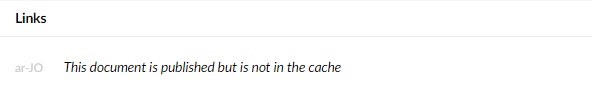 not in the cache