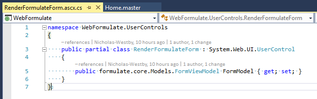 Render Formulate Form