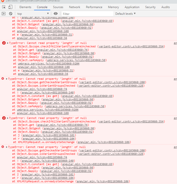Teacommerce Angular bug