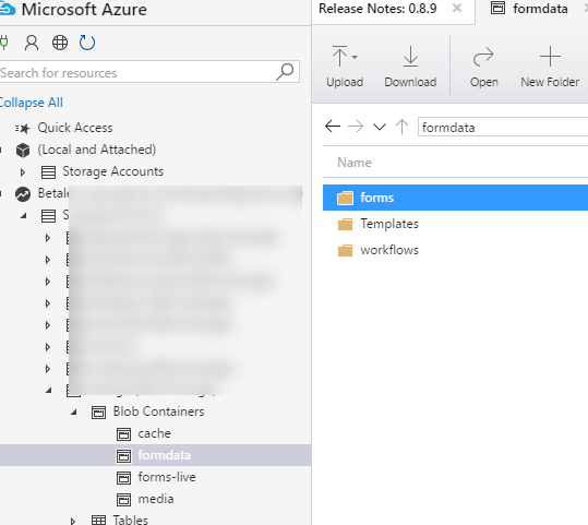 template folder in container