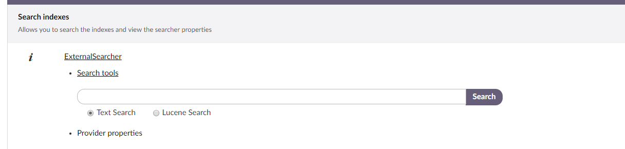 BackOffice search